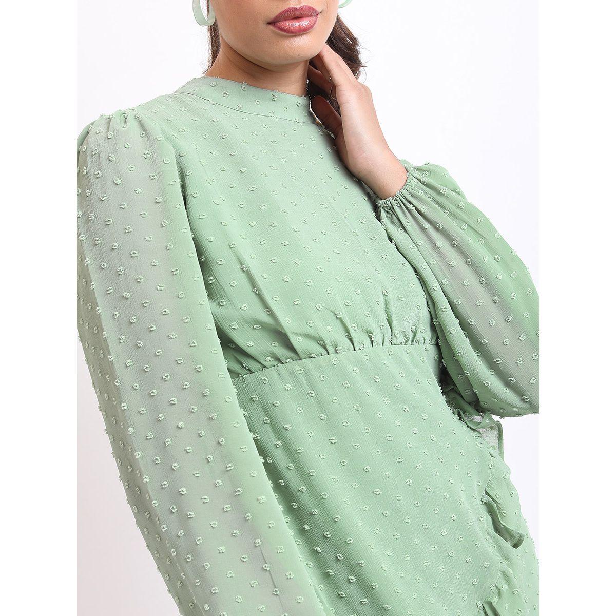 فستان قصير بتداخلات كشكش كيتش × ستايلي-women-clothing-dresses-image-5