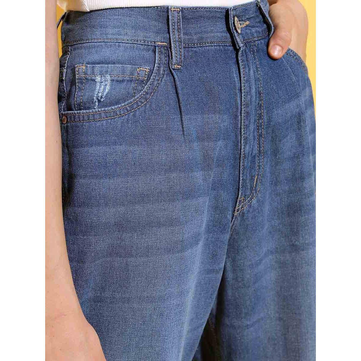 Tokyo Talkies X Styli Mid Rise Tapered Fit Jeans-women-clothing-bottoms-jeans-image-5