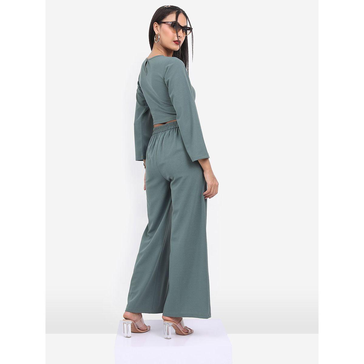 Ketch X Styli Cross Strap Crop Top & Flared Pant Set-women-clothing-coordsets-image-3