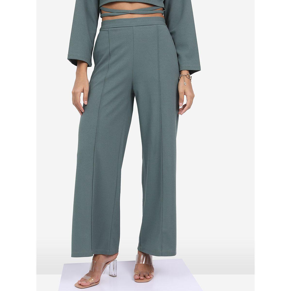 Ketch X Styli Cross Strap Crop Top & Flared Pant Set-women-clothing-coordsets-image-6