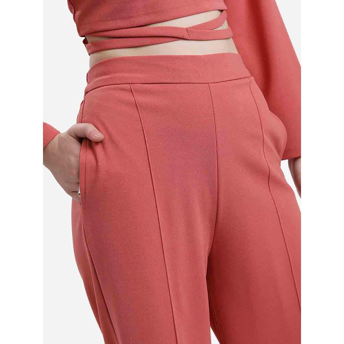 طقم من ( بنطال + بلوزة قصيرة ) كيتش × ستايلي-women-clothing-coordsets-image-7
