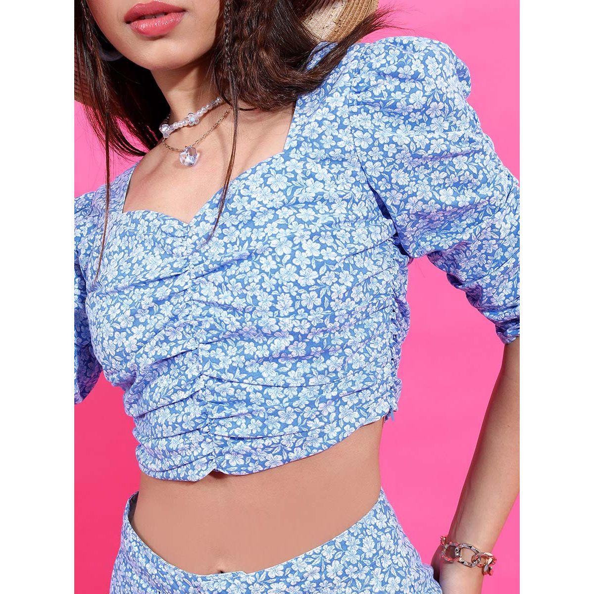 Tokyo Talkies X Styli Floral Print Crop Top & Trouser Co-Ords-women-clothing-coordsets-image-5