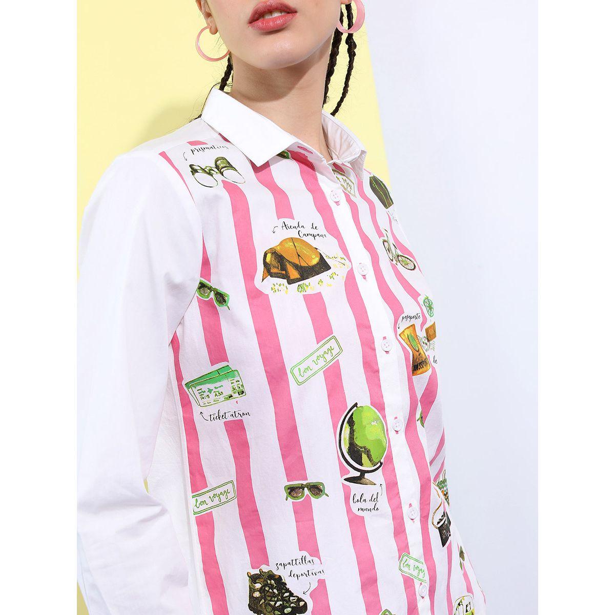 بلوزة مخططة بقصة عادية طوكيو توكيز × ستايلي-women-clothing-shirtsandblouses-shirts-image-5