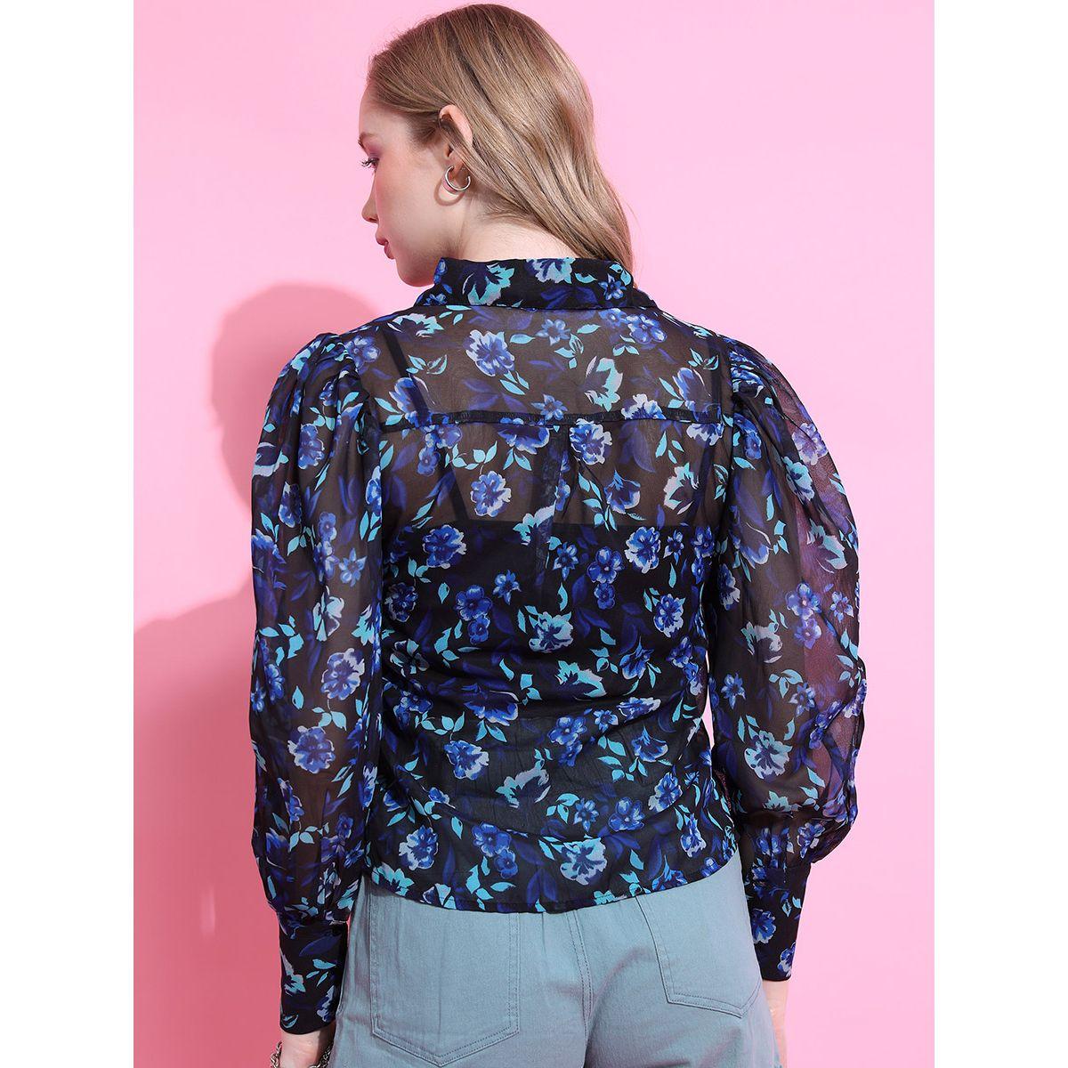 بلوزة كاجوال باكمام بيشوب طوكيو توكيز × ستايلي-women-clothing-shirtsandblouses-shirts-image-3