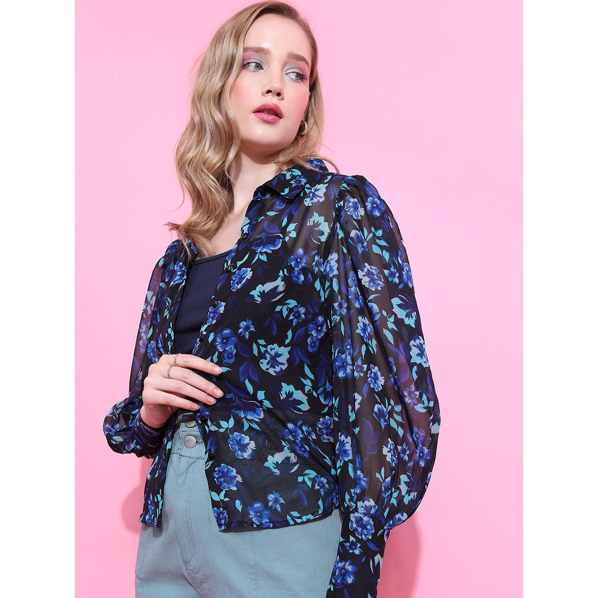 بلوزة كاجوال باكمام بيشوب طوكيو توكيز × ستايلي-women-clothing-shirtsandblouses-shirts-image-4