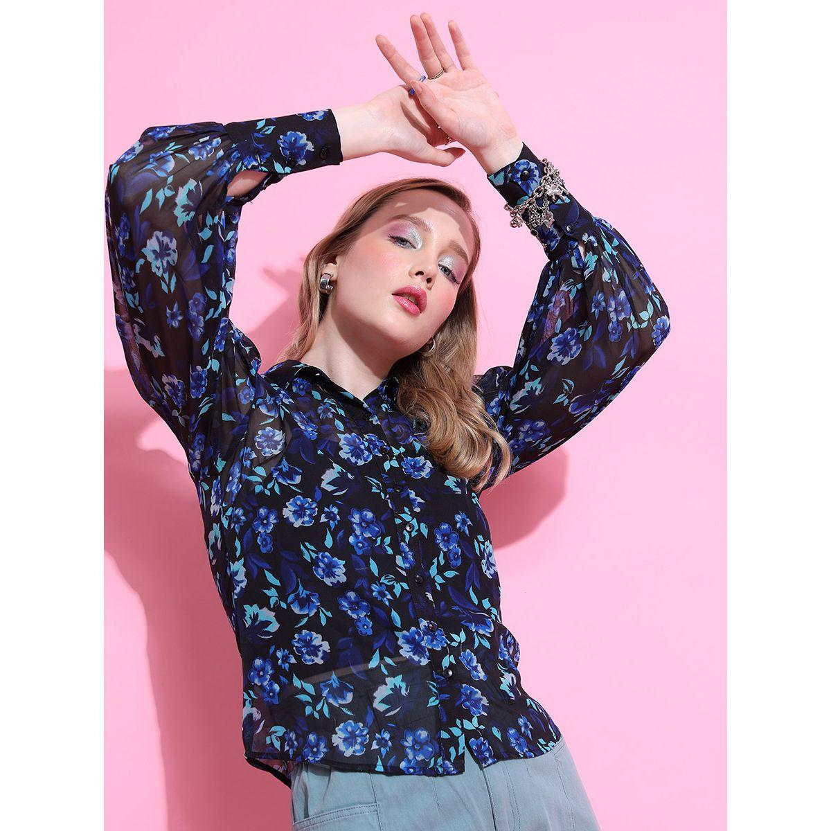 بلوزة كاجوال باكمام بيشوب طوكيو توكيز × ستايلي-women-clothing-shirtsandblouses-shirts-image-6