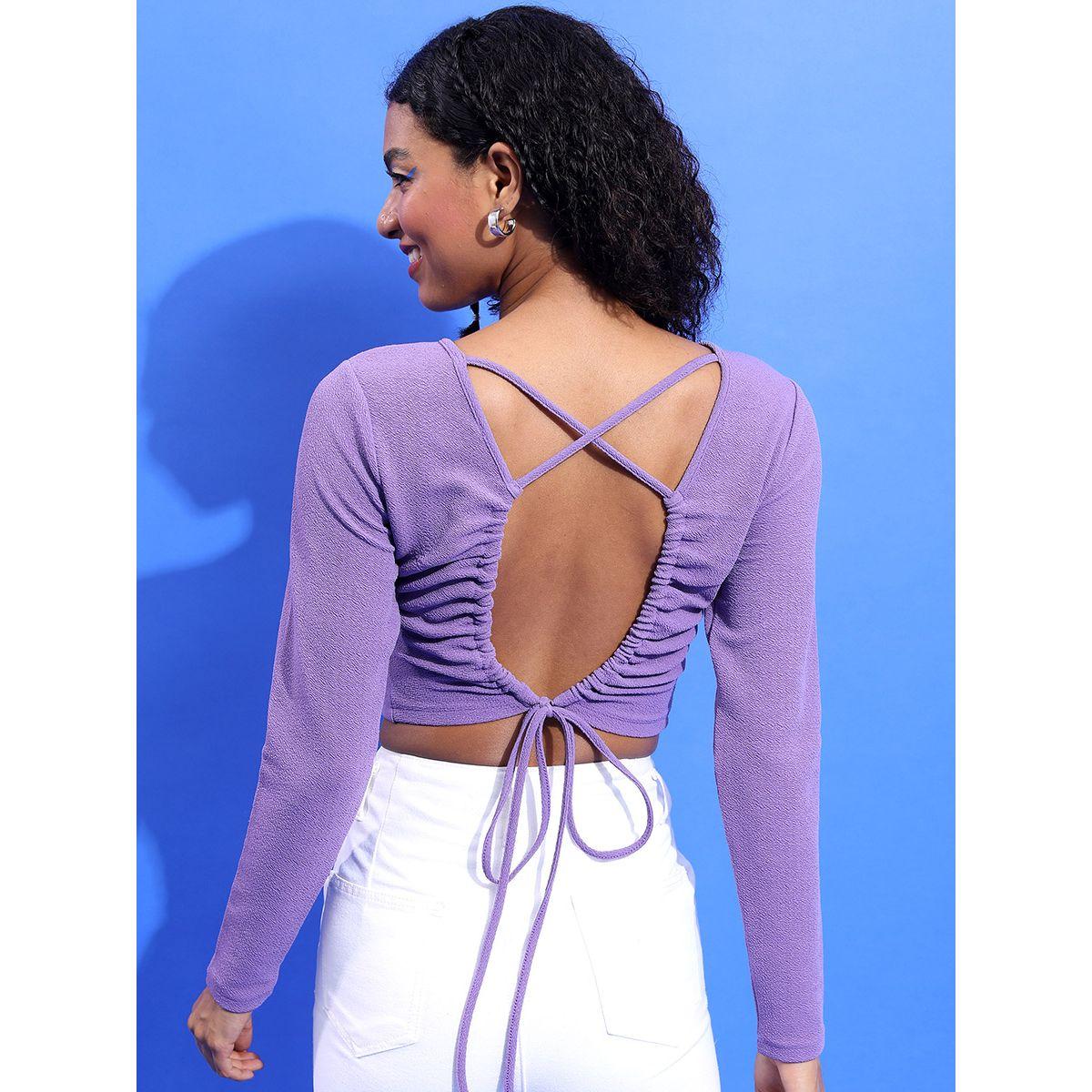 Ketch X Styli Ruched Back Cut-Out Crop Top-women-clothing-shirtsandblouses-blouses-image-3