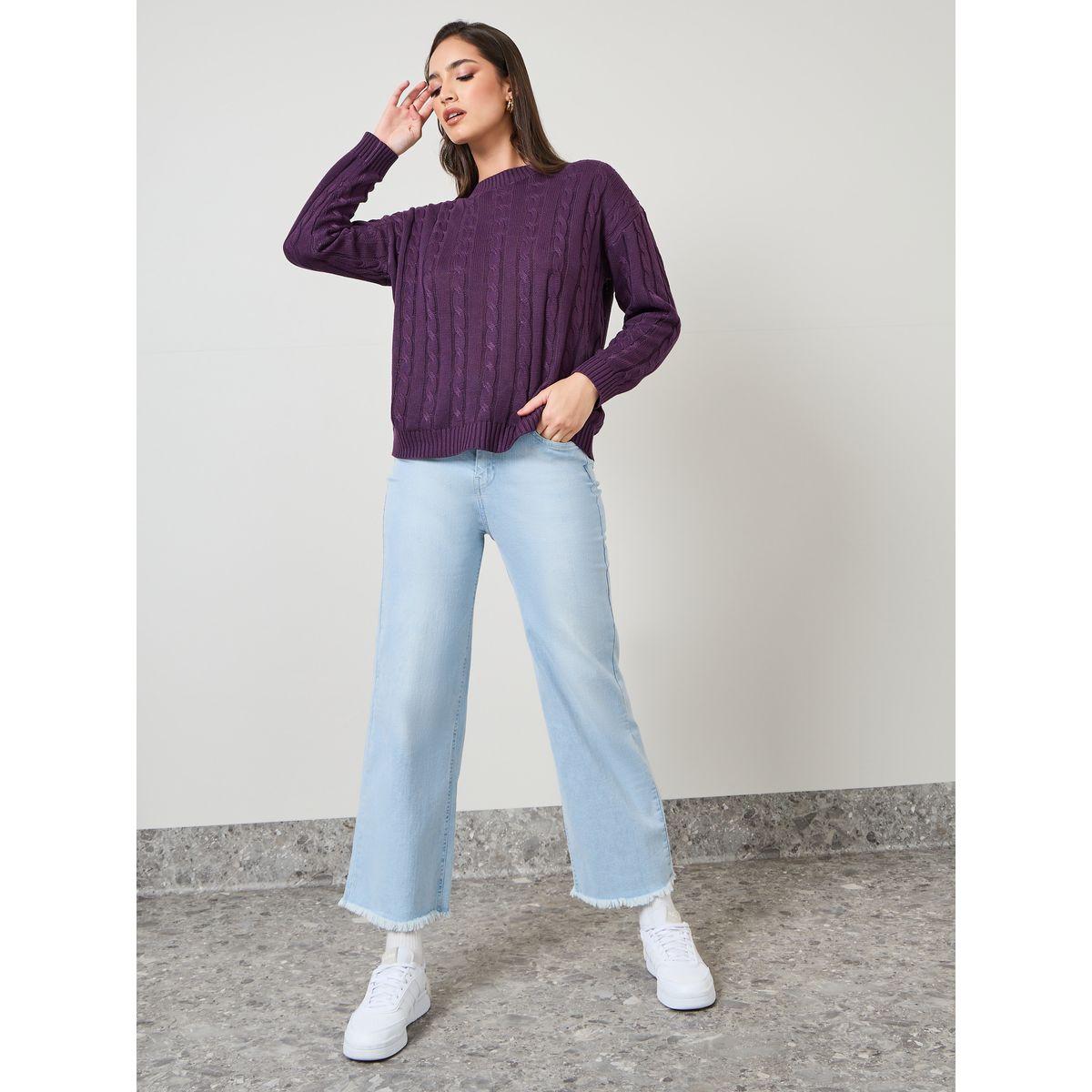 سويتر سادة بقصة بوكسي-women-clothing-cardigansandjumpers-jumpers-image-2
