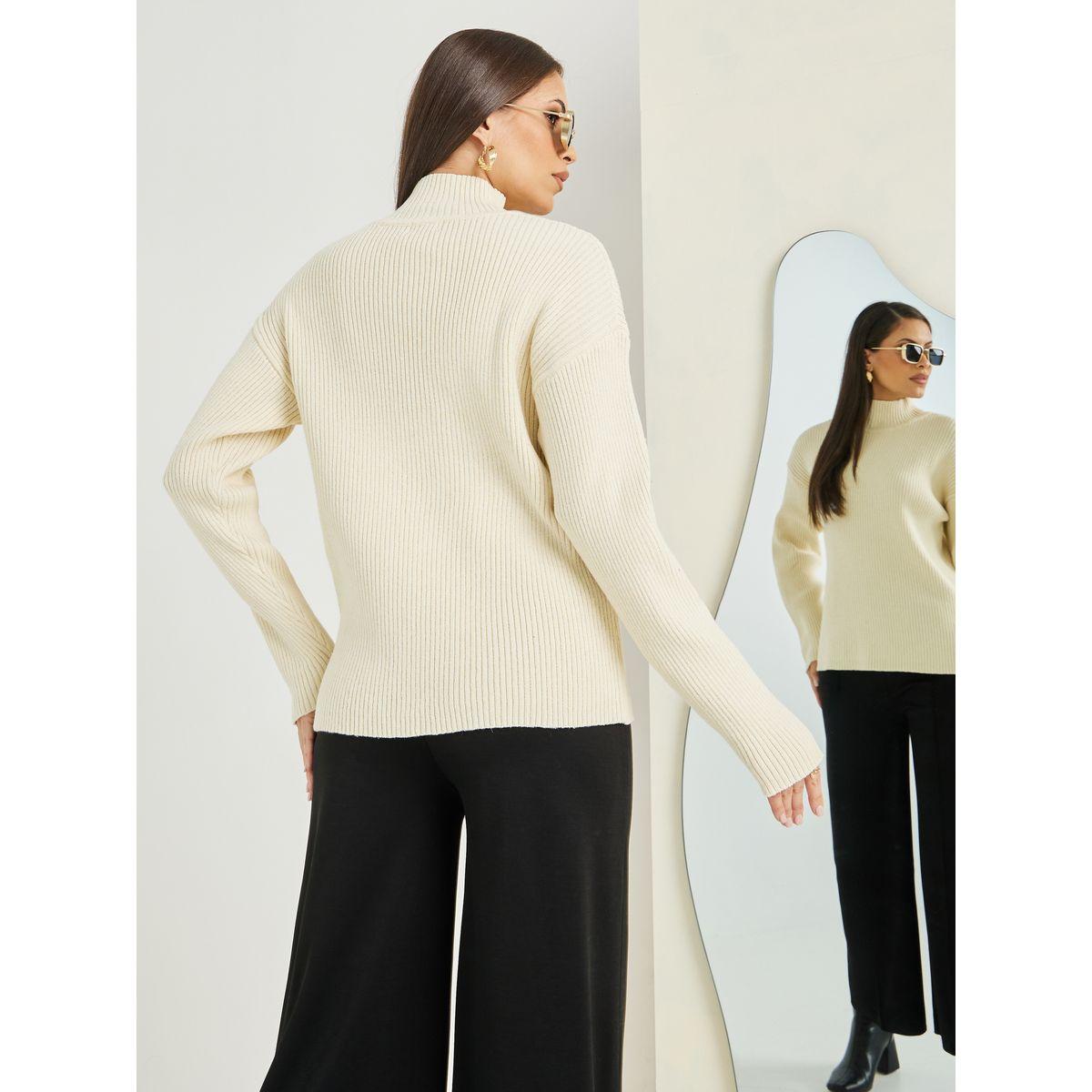 Styli Regular Fit Ribbed High Neck Sweater-women-clothing-cardigansandjumpers-jumpers-image-4