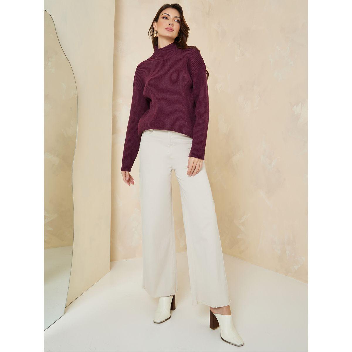 Styli Regular Fit Ribbed High Neck Sweater-women-clothing-cardigansandjumpers-jumpers-image-2