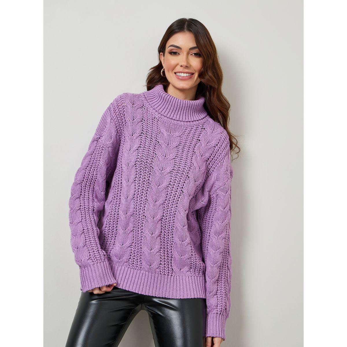 سويتر محبوك بياقة عالية-women-clothing-cardigansandjumpers-jumpers-image-3