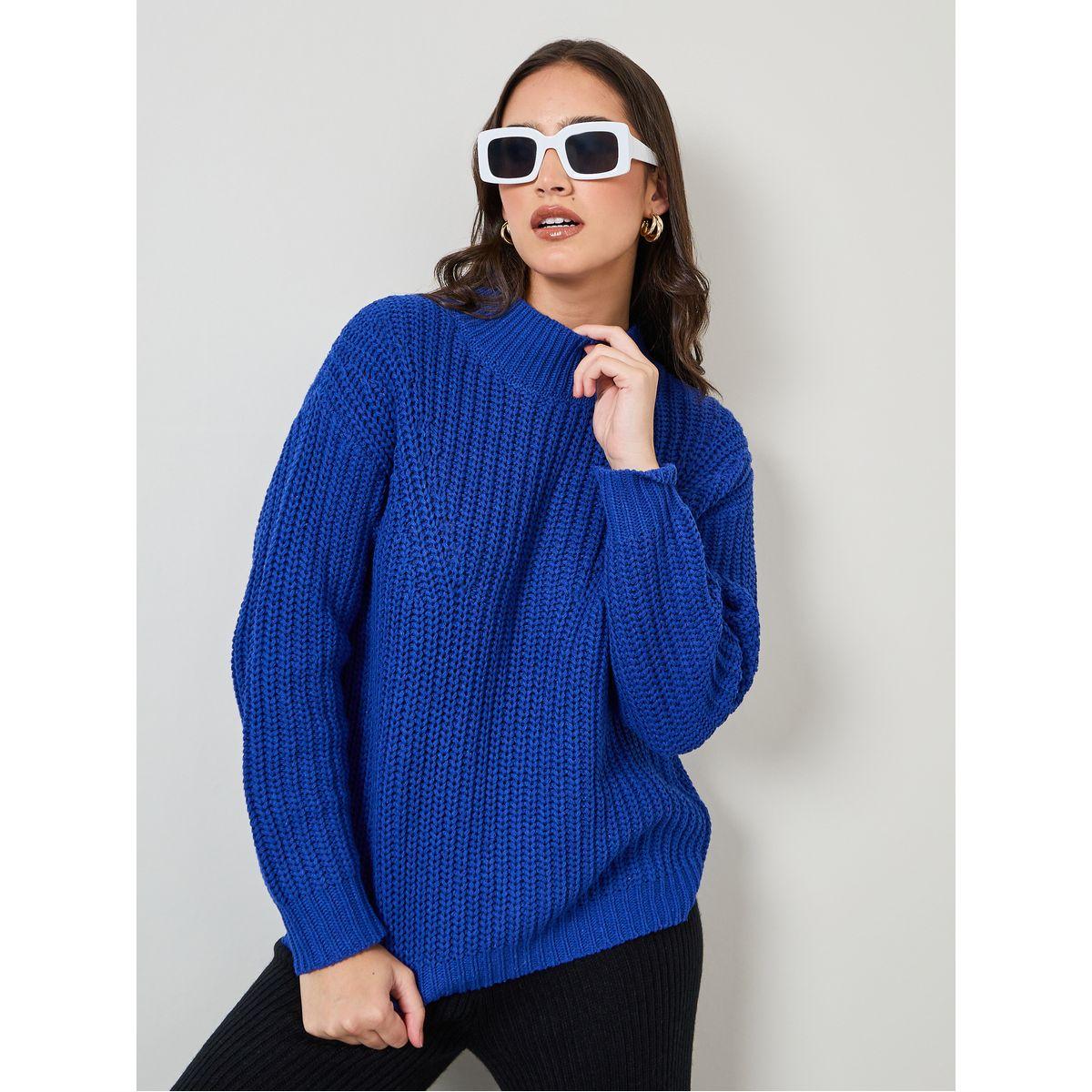 Styli Regular Fit Chunky Knit High Neck Sweater-women-clothing-cardigansandjumpers-jumpers-image-1