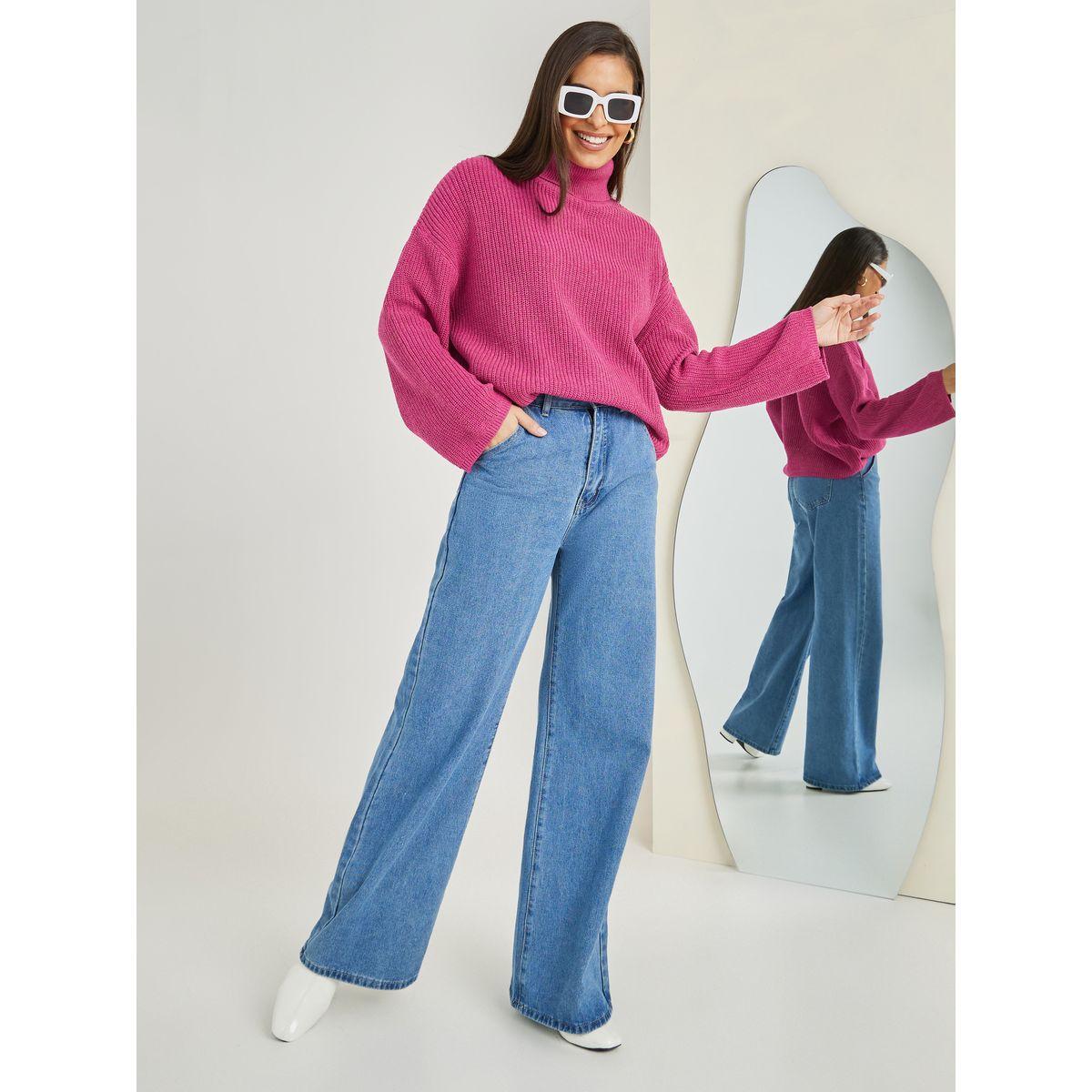 Styli Oversized Chunky Knit Turtle Neck Sweater-women-clothing-cardigansandjumpers-jumpers-image-2
