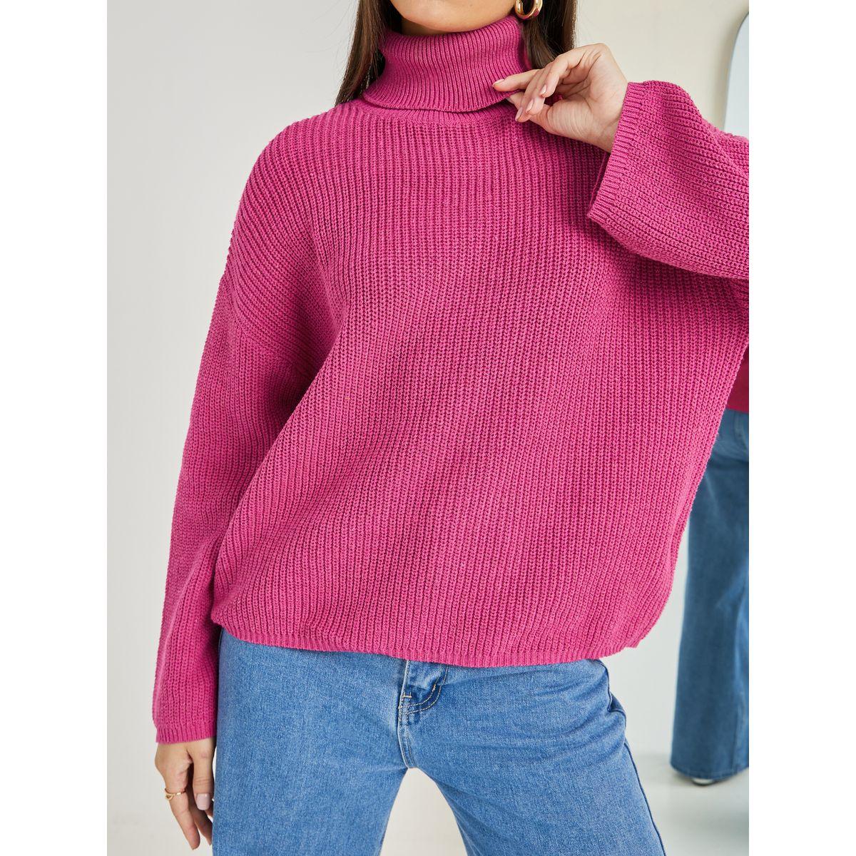 Styli Oversized Chunky Knit Turtle Neck Sweater-women-clothing-cardigansandjumpers-jumpers-image-4