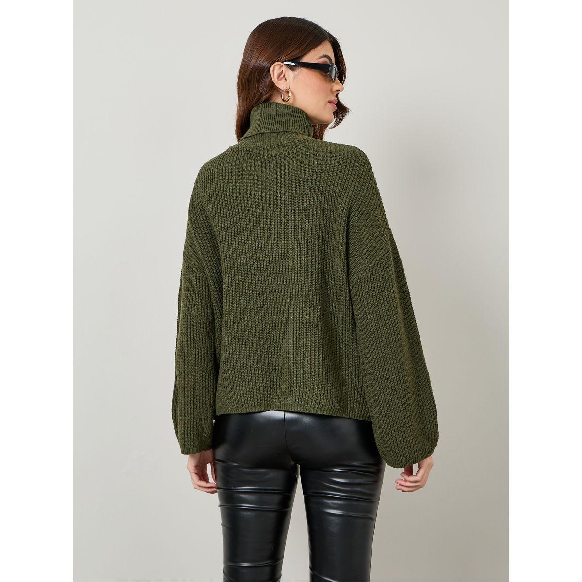 سويتر محبوك واسع بياقة عالية-women-clothing-cardigansandjumpers-jumpers-image-4