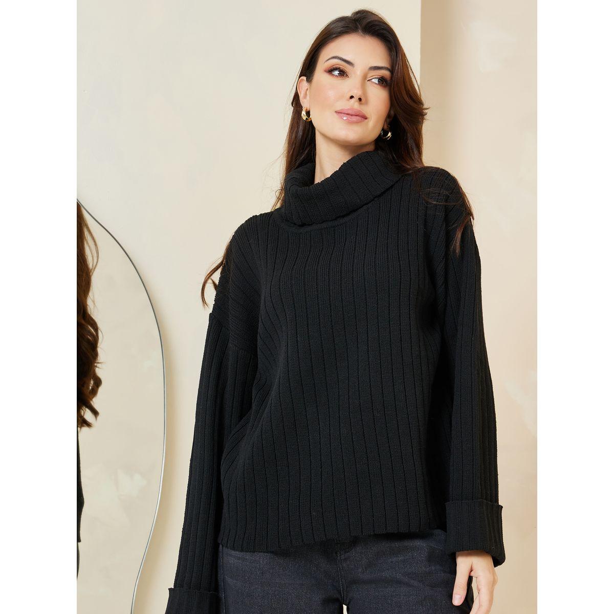 Styli Ribbed Boxy Fit Turtle Neck Sweater-women-clothing-cardigansandjumpers-jumpers-image-3