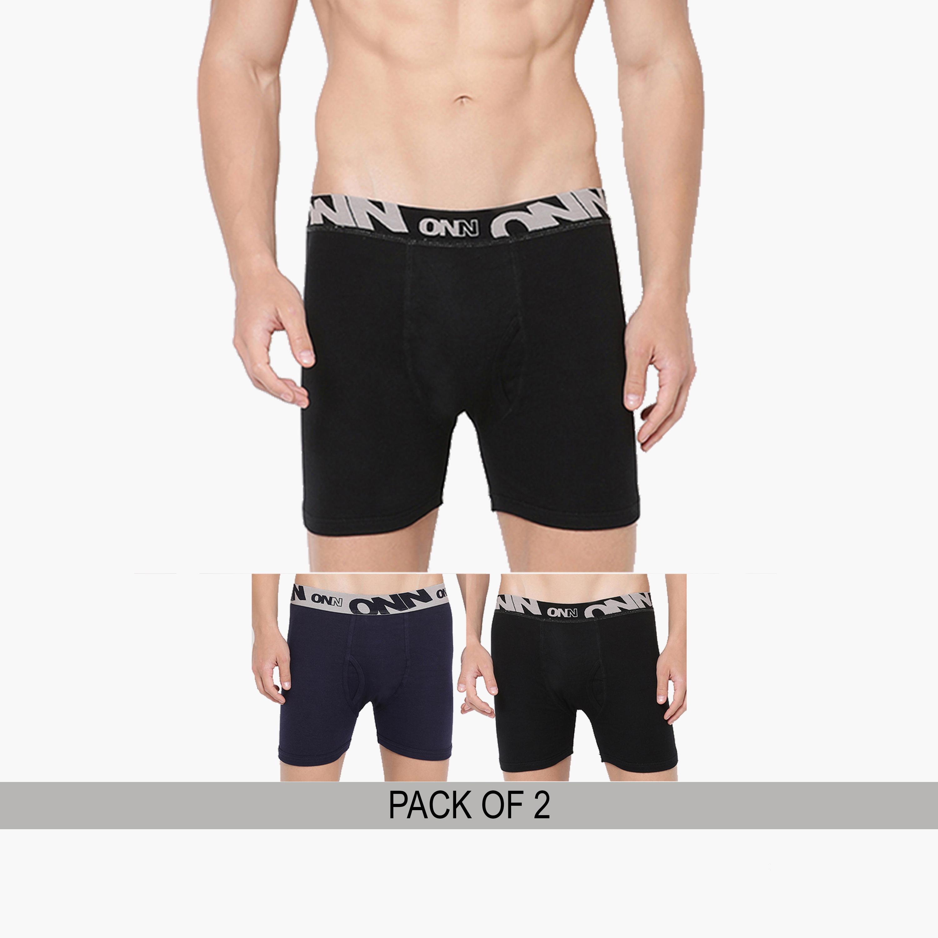 Styli Pack of 2 - Printed Elastic Waistband Long Trunks-men-clothing-innerwear-underwear-image-1