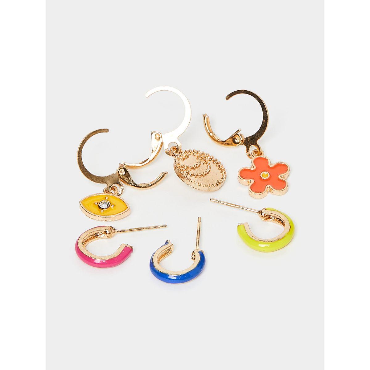 مجموعة من 6 اقراط كاجوال-women-watchesandjewellery-jewellery-earrings-image-2