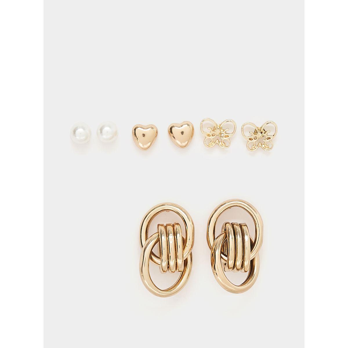 مجموعة من 6 اقراط كاجوال-women-watchesandjewellery-jewellery-earrings-image-1