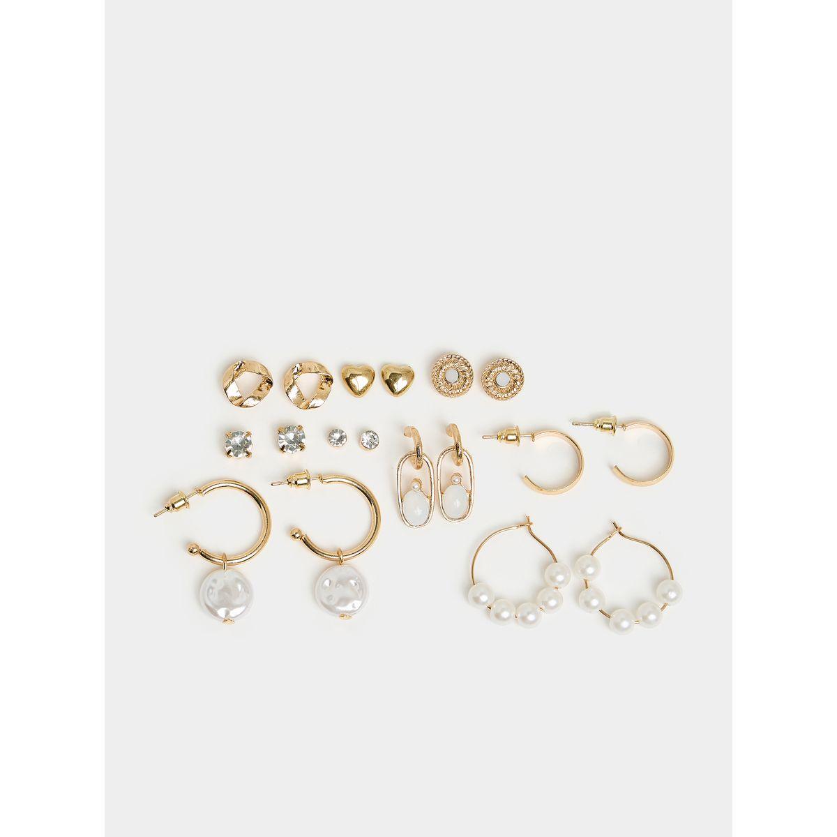 مجموعة من 9 اقراط كاجوال-women-watchesandjewellery-jewellery-earrings-image-2
