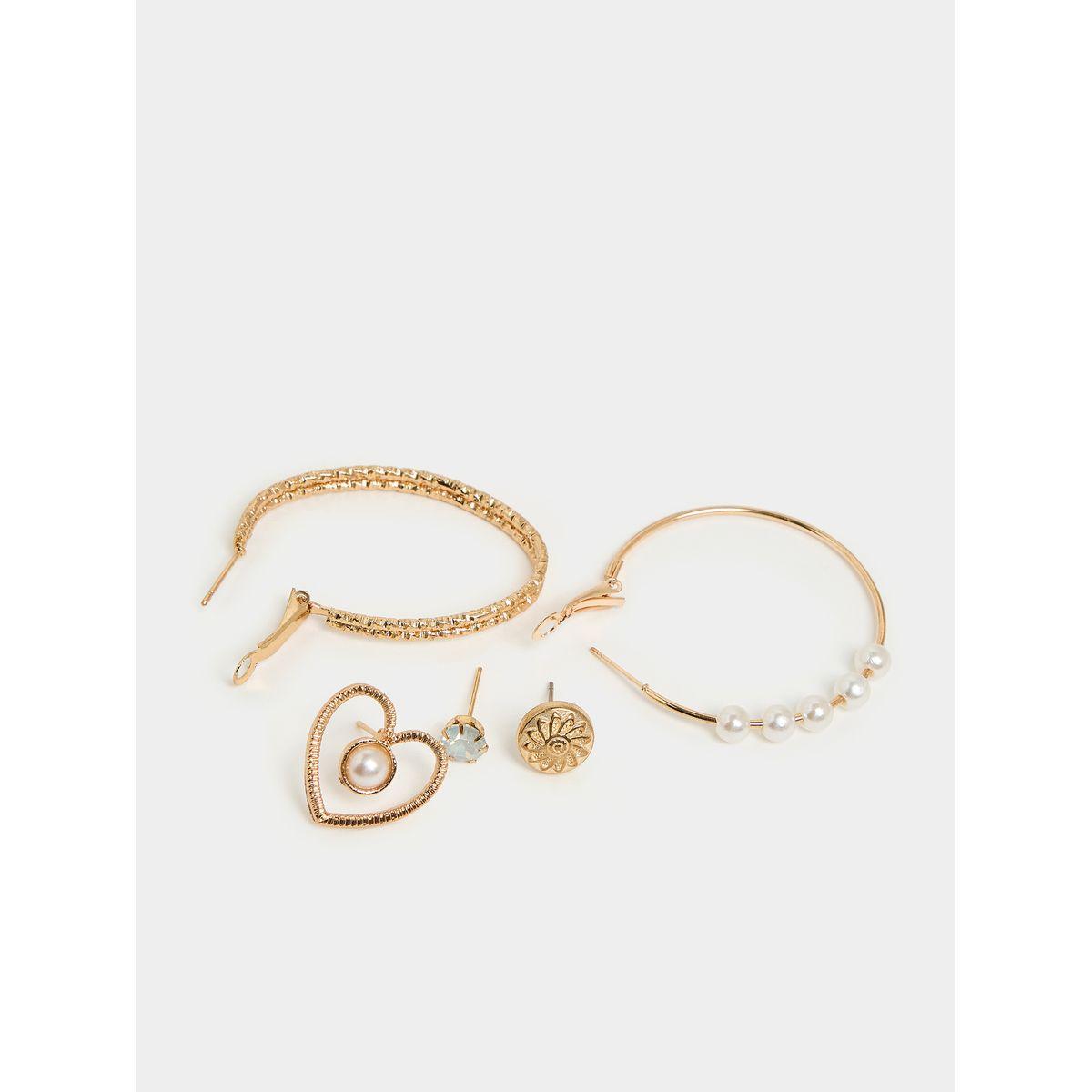 Styli Set of 6 - Embellished Studs & Hoop Earrings-women-watchesandjewellery-jewellery-earrings-image-3