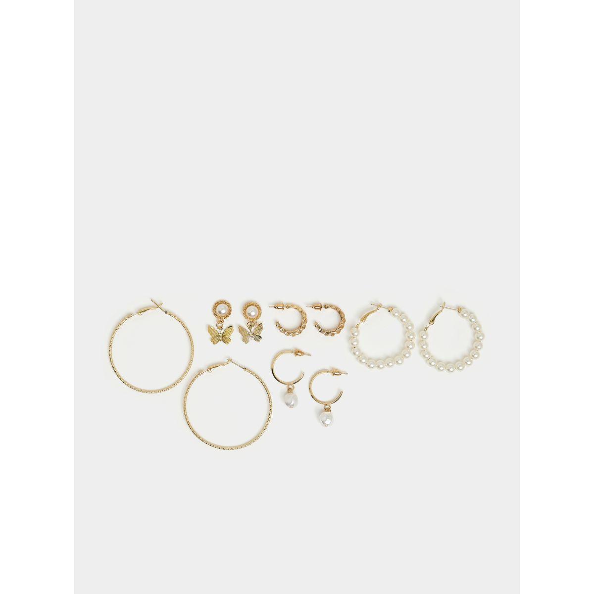 مجموعة من 5 اقراط كاجوال-women-watchesandjewellery-jewellery-earrings-image-2