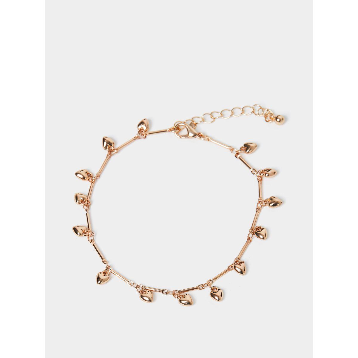 Styli Set Of 2 - Heart Drop Anklet-women-watchesandjewellery-jewellery-anklets-image-4
