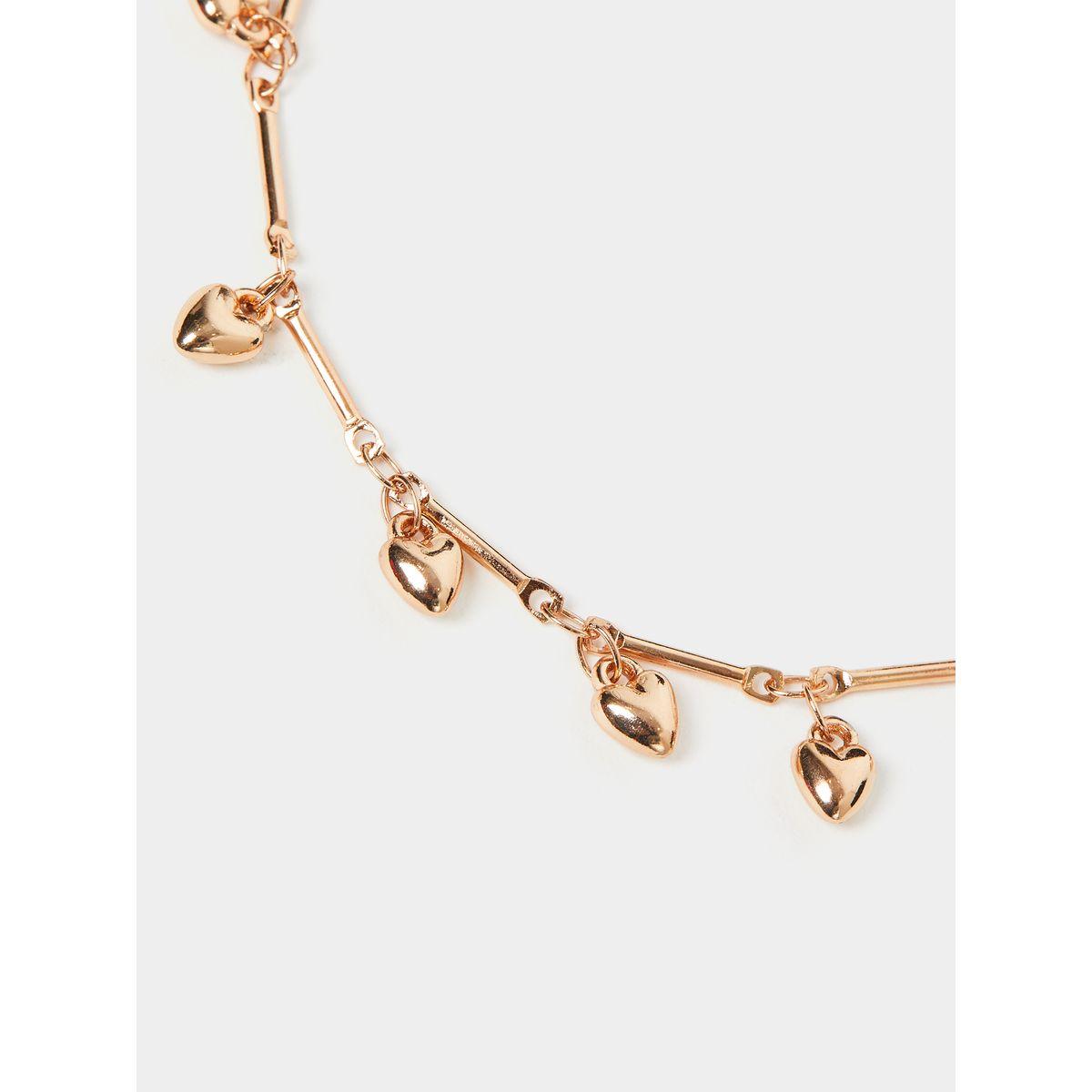 Styli Set Of 2 - Heart Drop Anklet-women-watchesandjewellery-jewellery-anklets-image-5