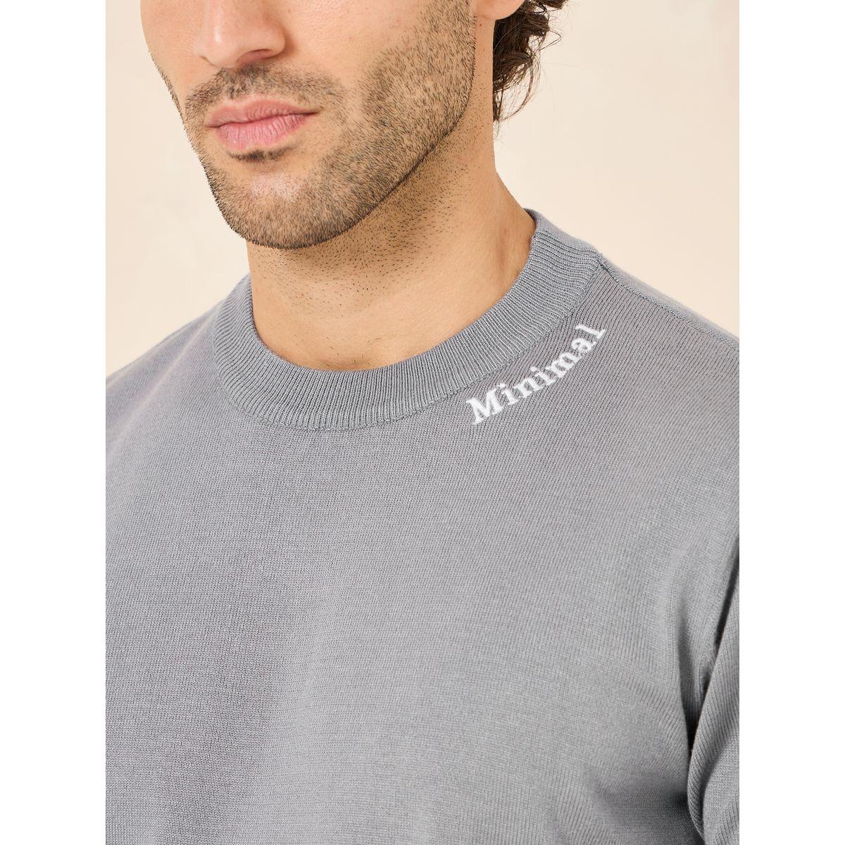 Styli Lightweight Knit Embroidery Text Regular Fit T-Shirt-men-clothing-tshirtsandpolos-tshirts-image-3