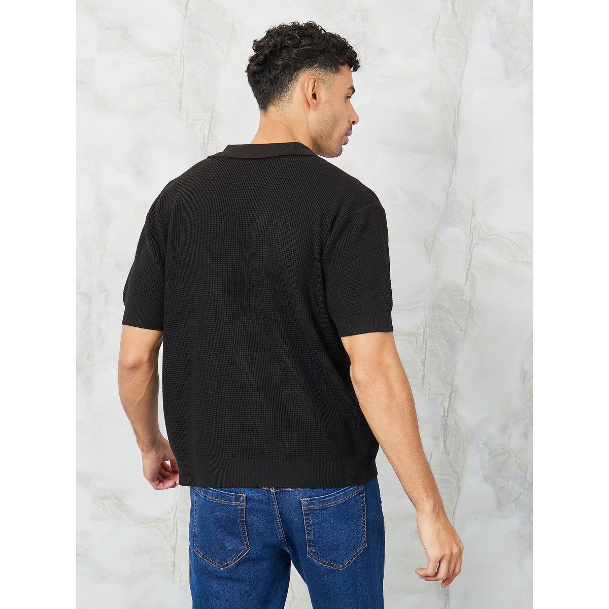 Styli Premium Textured Knit Revere Collar Relaxed Polo-men-clothing-tshirtsandpolos-polos-image-5