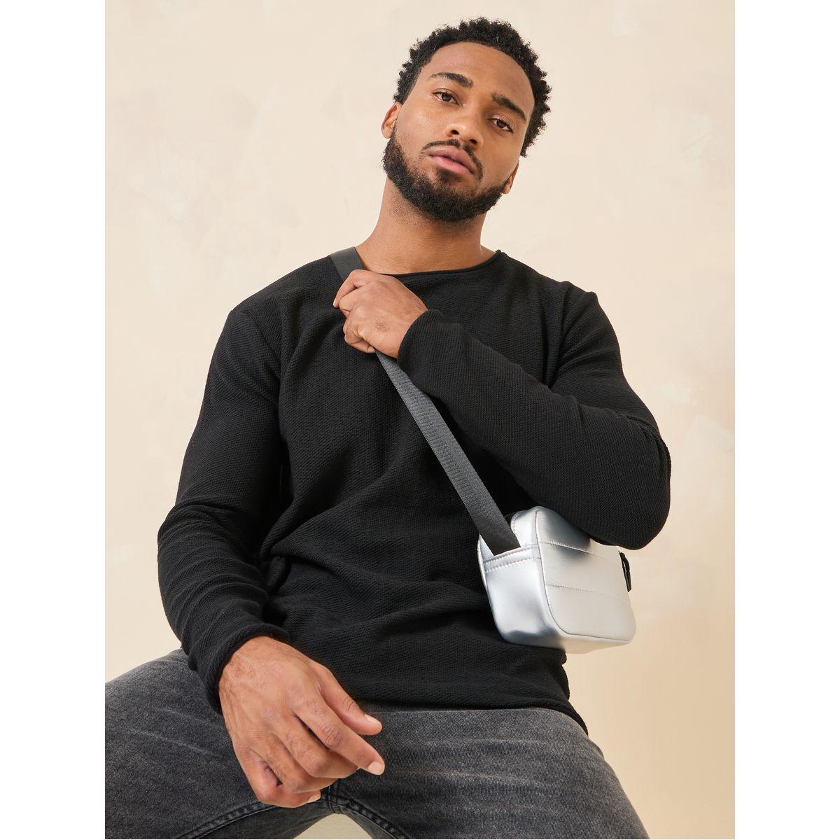 Styli Solid Crew Neck Relaxed Fit T-Shirt-men-clothing-tshirtsandpolos-tshirts-image-1