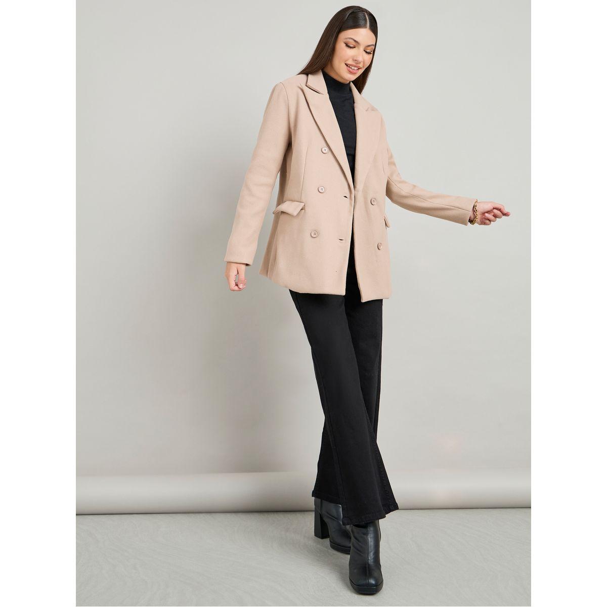 Styli Regular Fit Double Breasted Long Line Blazer-women-clothing-coatsandjackets-blazers-image-2