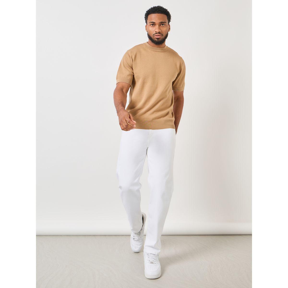 Styli Melange Knit Crew Neck Regular T-Shirt-men-clothing-tshirtsandpolos-tshirts-image-2