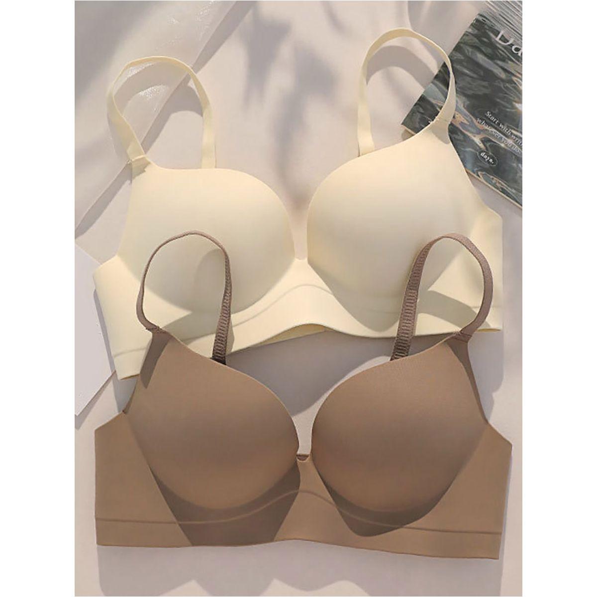 Styli Pack of 2 - Padded Non-Wired Bonded Seamless T-Shirt Bra-women-clothing-lingerie-bras-image-6