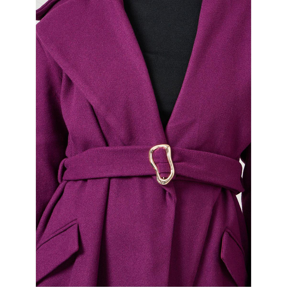 Styli Regular Fit Longline Wool Like Belted Coat-women-clothing-coatsandjackets-coats-image-4
