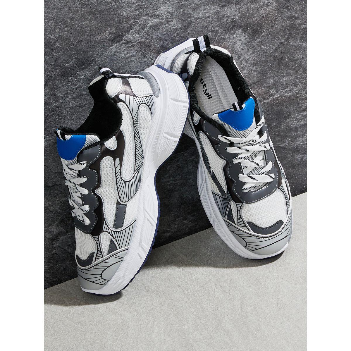 Styli Chunky Contrast Panelled Sneakers-men-shoes-sneakers-image-7