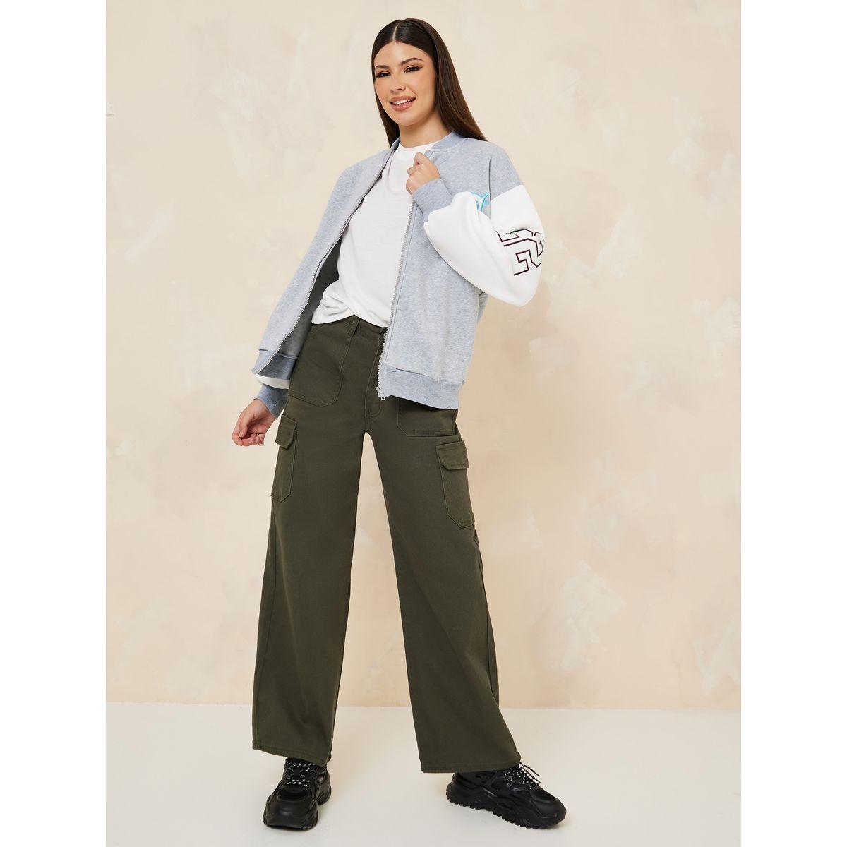 Styli Oversized Colorblock Zip Through Jacket-women-winterwear-coatsandjackets-jackets-image-2