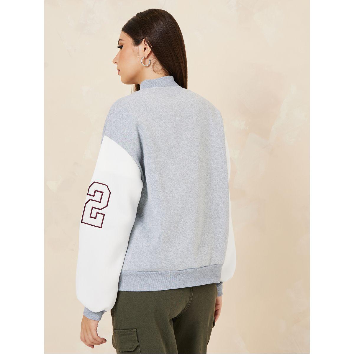 Styli Oversized Colorblock Zip Through Jacket-women-winterwear-coatsandjackets-jackets-image-5