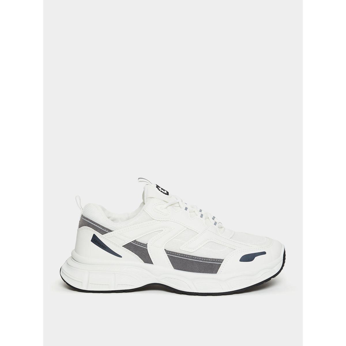 Styli Stitch Detail Front Lace Up Chunky Sneakers-men-shoes-sneakers-image-1