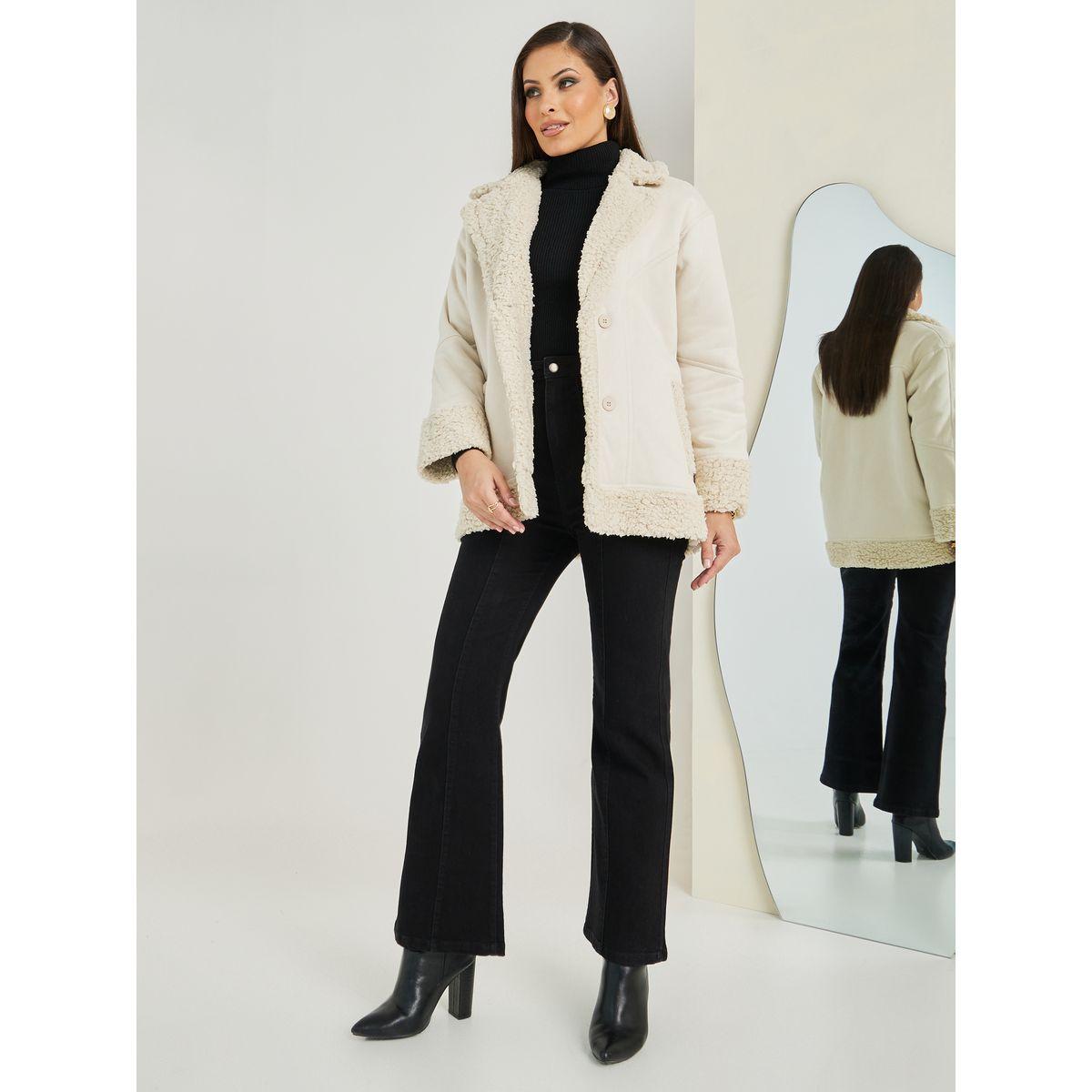 جاكيت بايكر مزين بفرو صناعي-women-winterwear-coatsandjackets-jackets-image-2