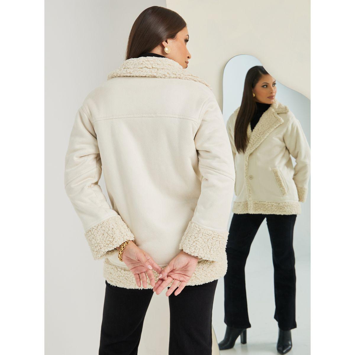 جاكيت بايكر مزين بفرو صناعي-women-winterwear-coatsandjackets-jackets-image-4