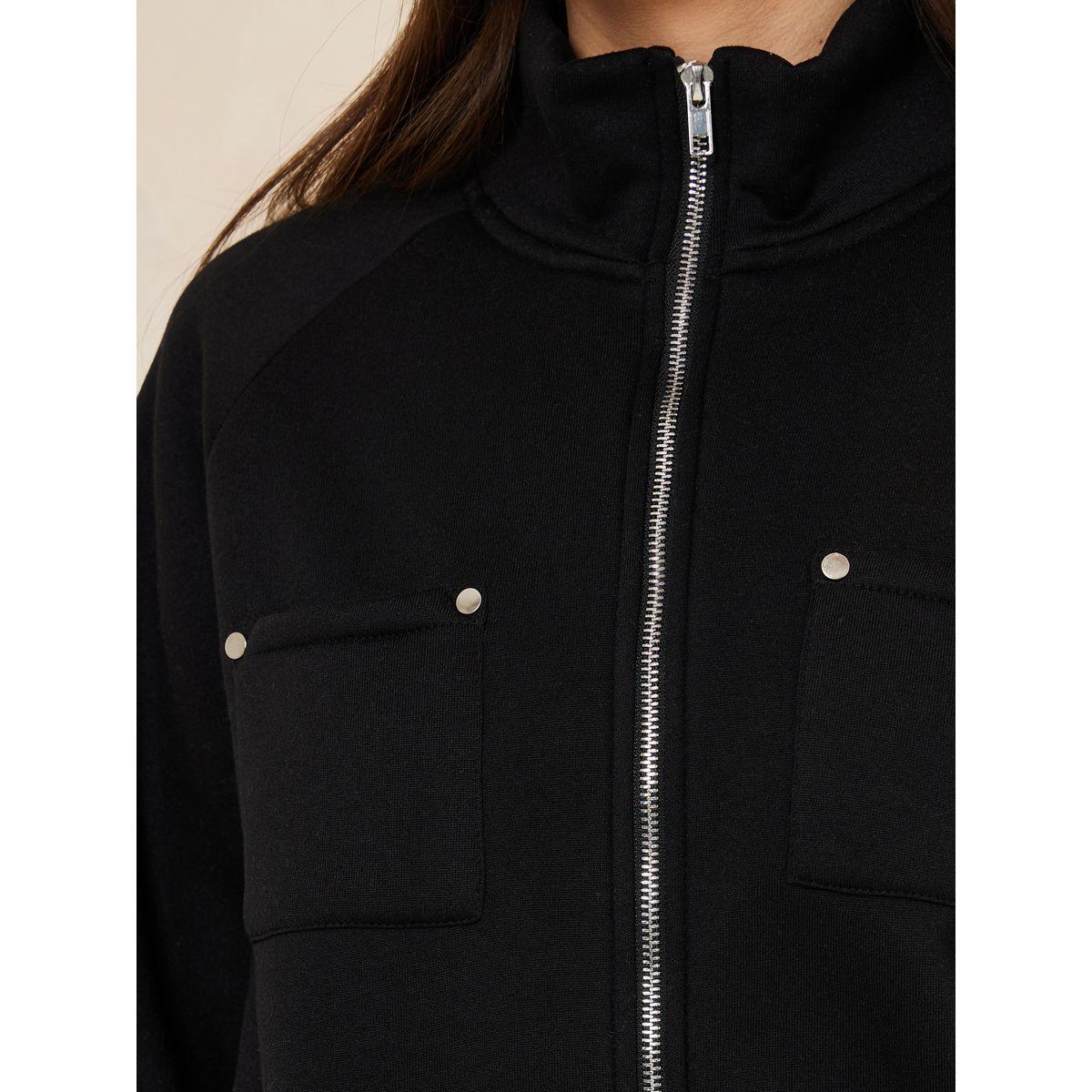 Styli Oversized High Neck Button Detail Bomber Jacket-women-winterwear-coatsandjackets-jackets-image-5
