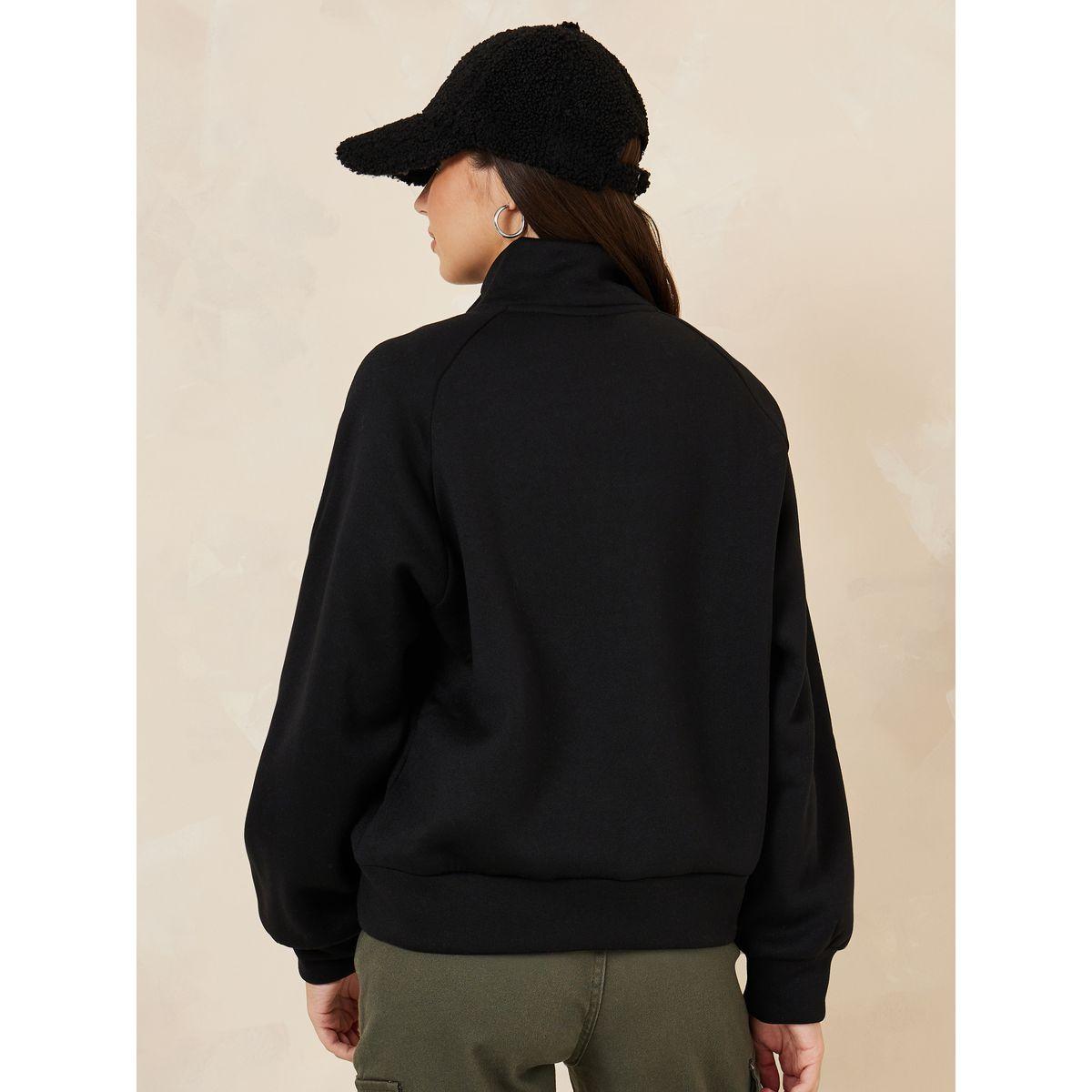 Styli Oversized High Neck Button Detail Bomber Jacket-women-winterwear-coatsandjackets-jackets-image-6