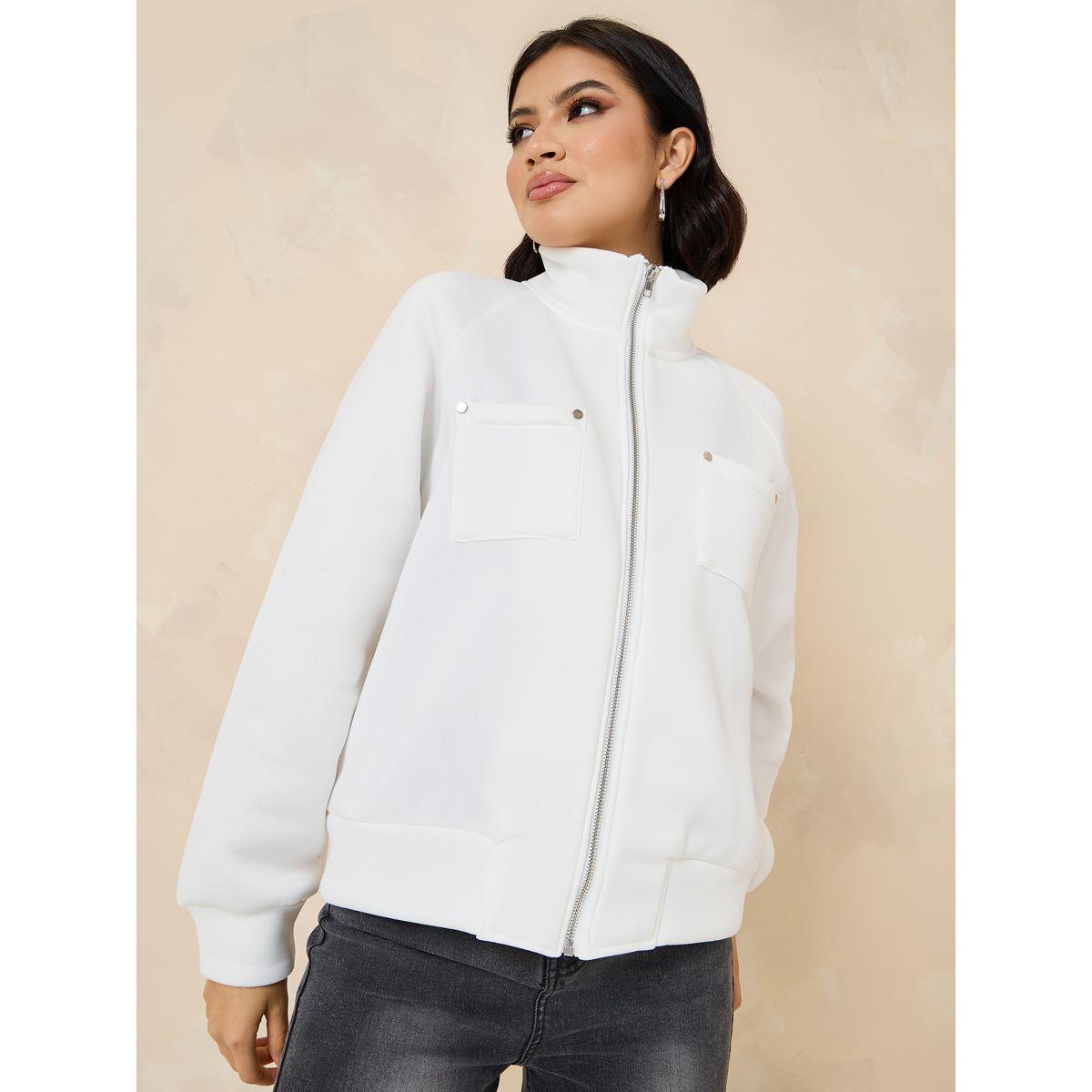 Styli Oversized High Neck Bomber Jacket-women-winterwear-coatsandjackets-jackets-image-1