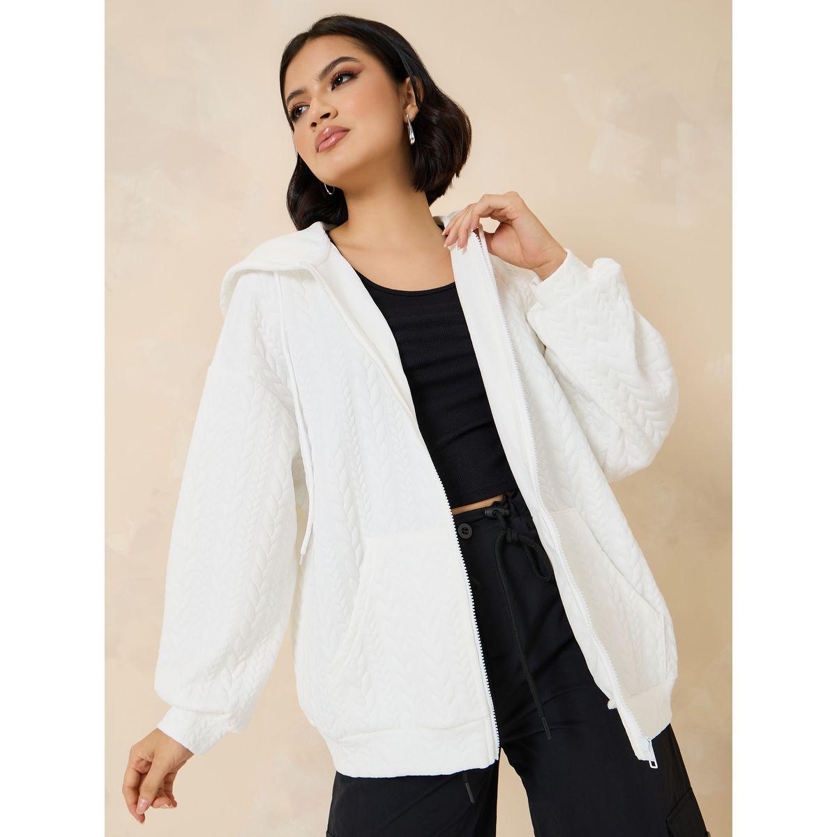 Styli Oversized Textured Zip Through Hoodie-women-winterwear-hoodiesandsweatshirts-hoodies-image-2