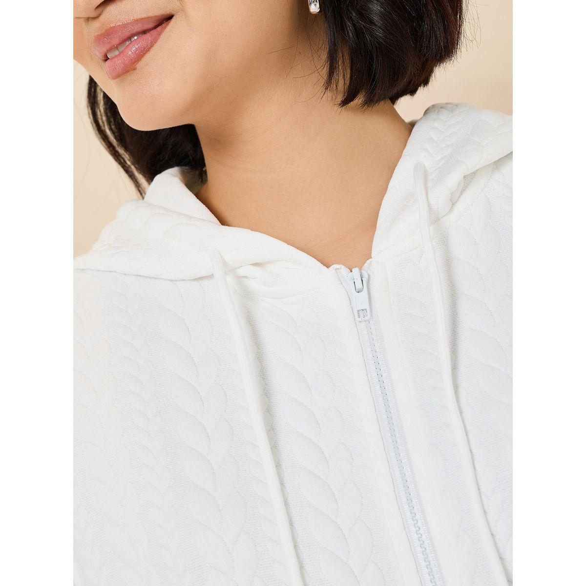 Styli Oversized Textured Zip Through Hoodie-women-winterwear-hoodiesandsweatshirts-hoodies-image-5