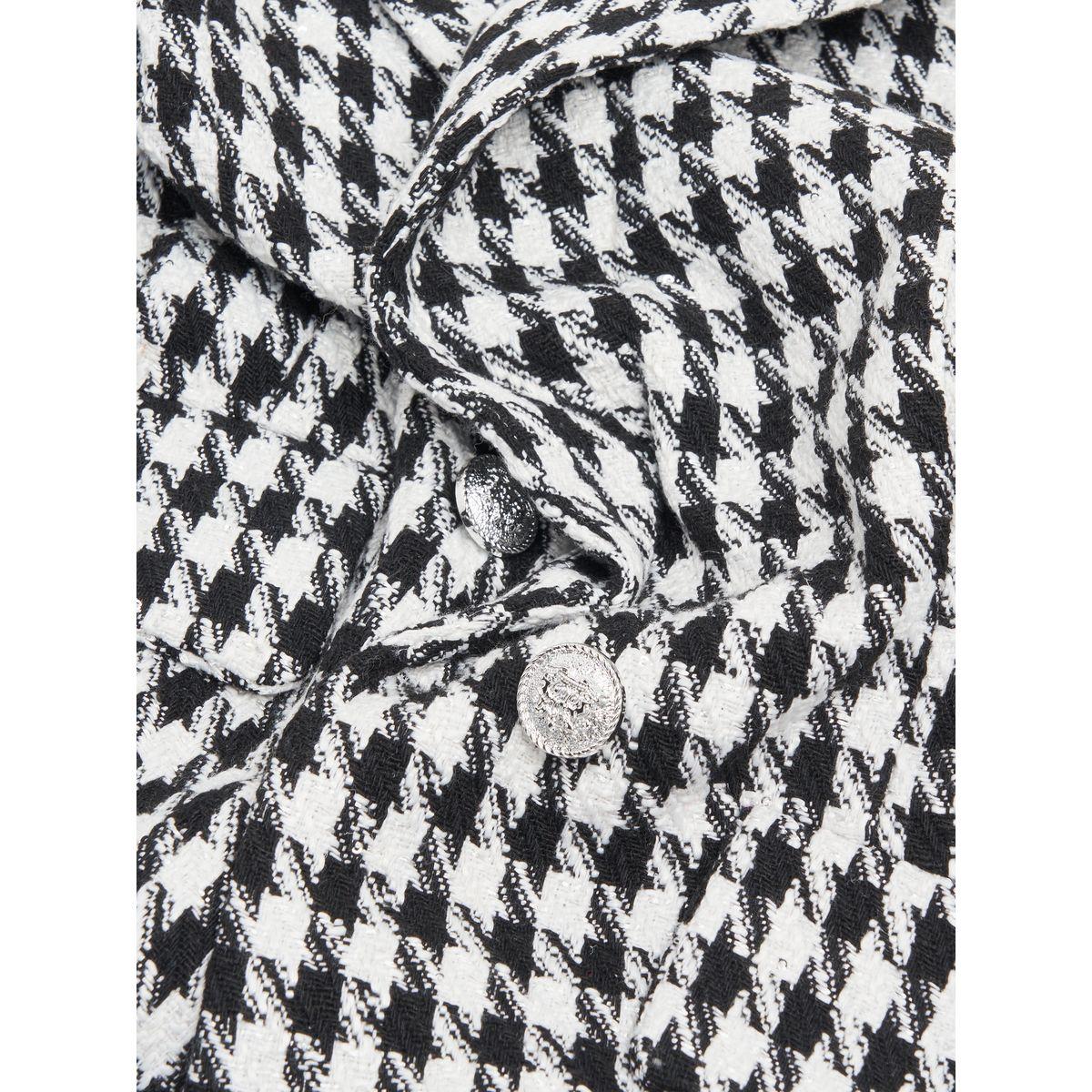 Styli Regular Fit Houndstooth Pattern Tweed Blazer-women-clothing-coatsandjackets-blazers-image-6