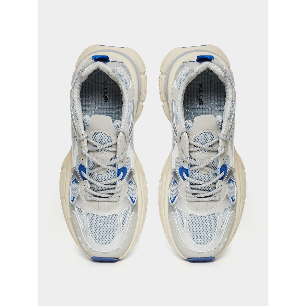 Styli Stitch Detail Contrast Panel Lace Up Chunky Sneakers-men-shoes-sneakers-image-4