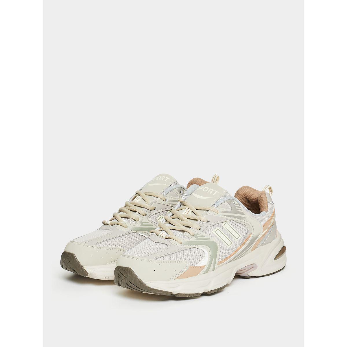 Styli Colorblock Textured Paneled Lace-Up Chunky Sneakers-men-shoes-sneakers-image-2