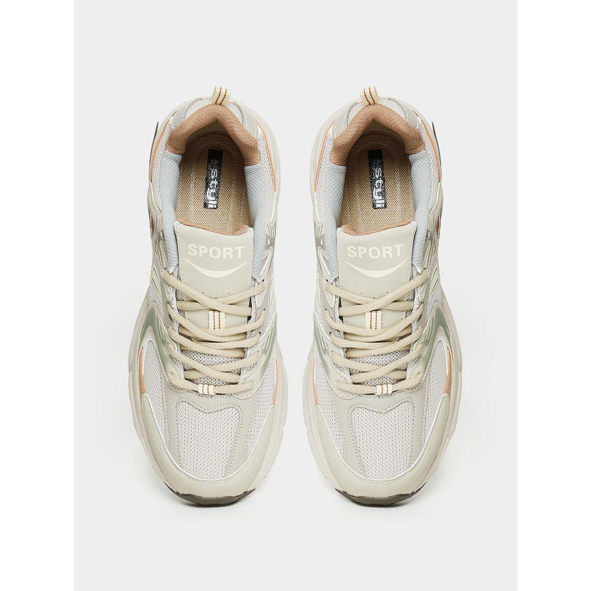 Styli Colorblock Textured Paneled Lace-Up Chunky Sneakers-men-shoes-sneakers-image-4